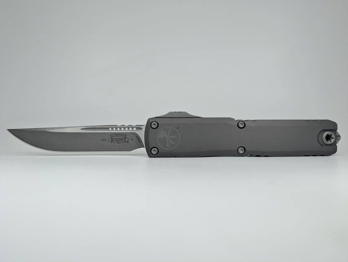Microtech Ultratech Gen IV Natural Clear Single Edge Apocalyptic Out the Front Knife