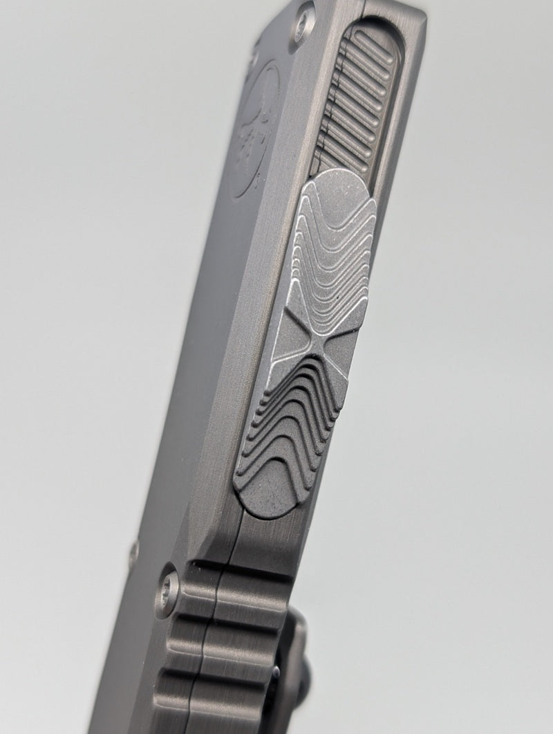 Microtech Ultratech Gen IV Natural Clear Single Edge Apocalyptic Out the Front Knife