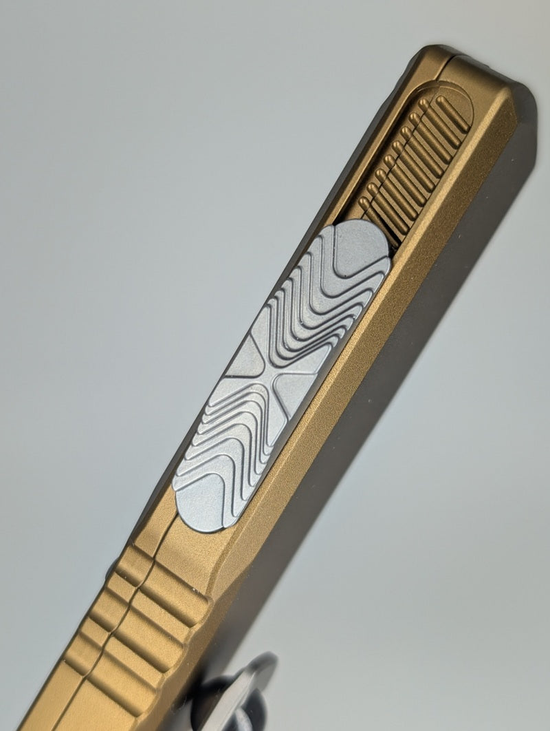 Microtech Ultratech D/E Gen IV Tan Stonewash Out the Front Knife