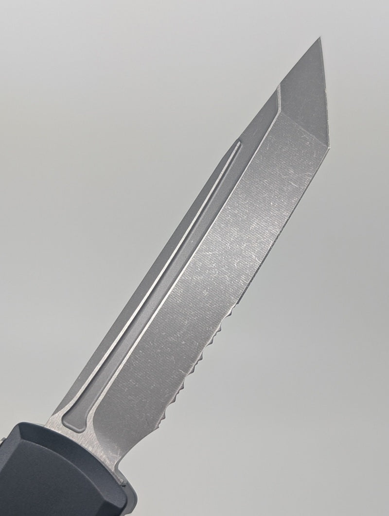 Microtech Ultratech Tanto Gen IV Apocalyptic Partial Serrated Out the Front Knife