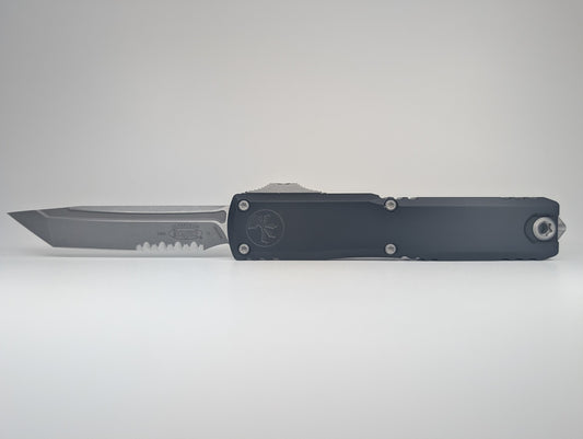 Microtech Ultratech Tanto Gen IV Apocalyptic Partial Serrated Out the Front Knife