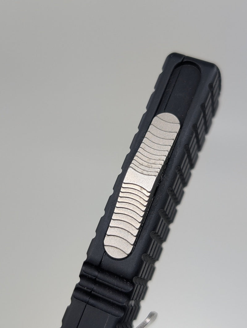 *Consignment* Microtech Ultratech Black Frag Spearpoint Monkey Edge Out the Front Knife