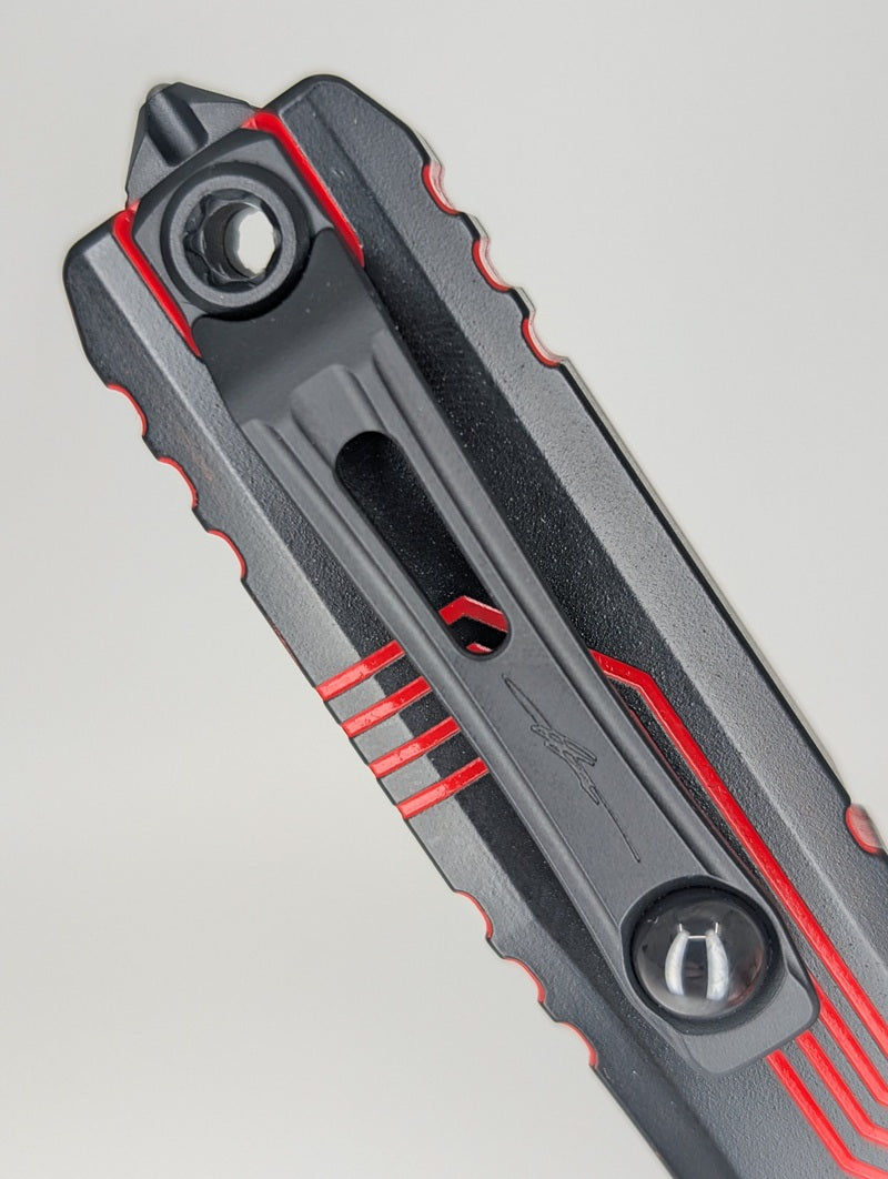 Microtech Ultratech D/E Gen IV Signature Series Red Out the Front Knife