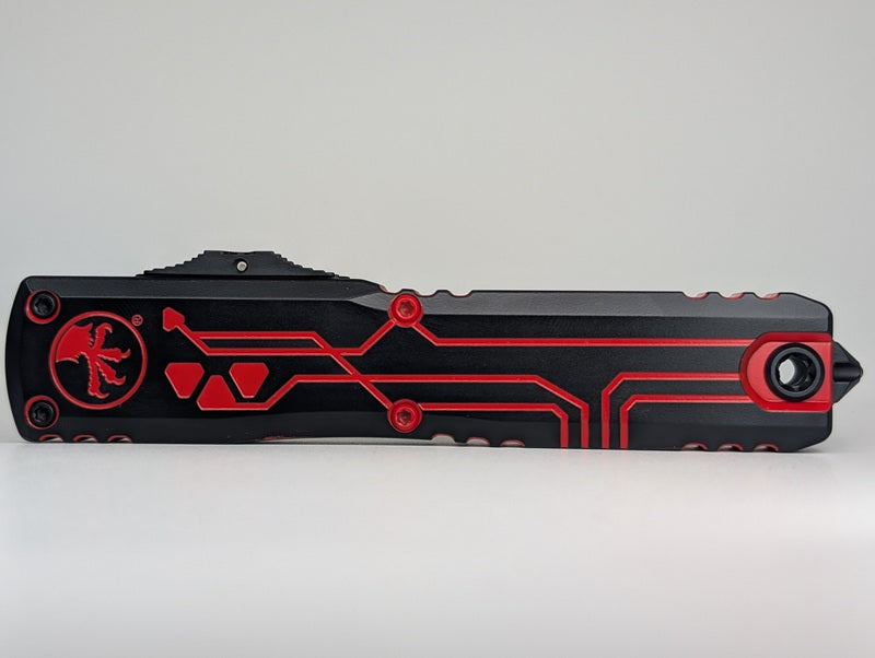 Microtech Ultratech D/E Gen IV Signature Series Red Out the Front Knife