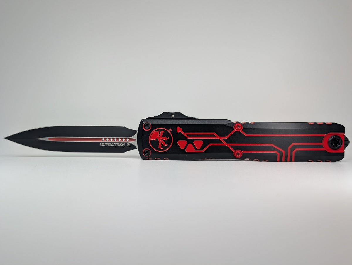 Microtech Ultratech D/E Gen IV Signature Series Red Out the Front Knife