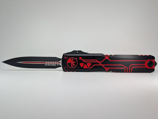 Microtech Ultratech D/E Gen IV Signature Series Red Out the Front Knife