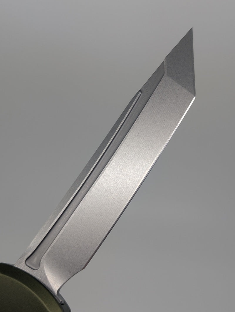Microtech Ultratech Tanto Gen IV OD Green Stonewash Out the Front Knife