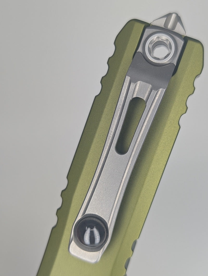Microtech Ultratech Tanto Gen IV OD Green Stonewash Out the Front Knife