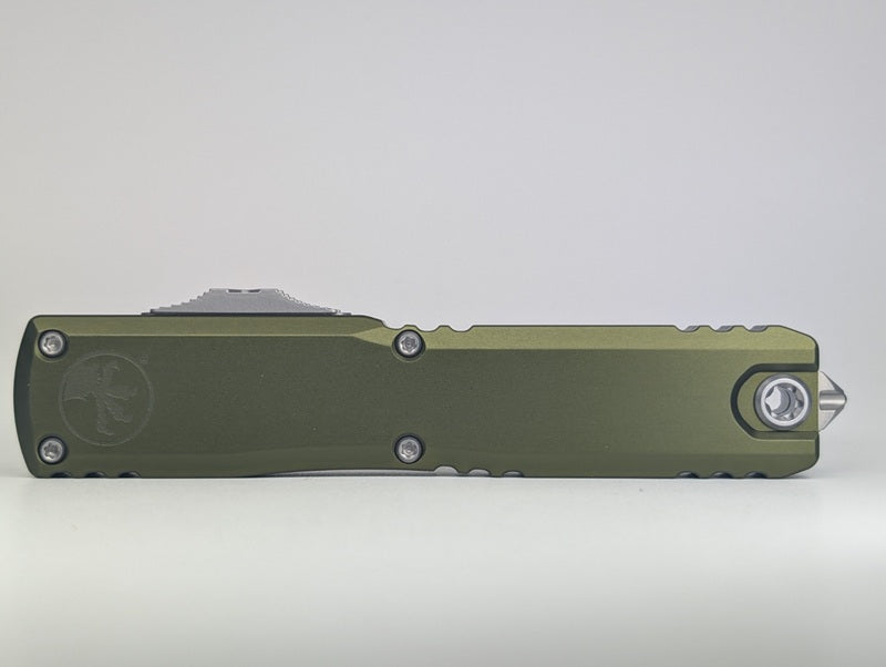 Microtech Ultratech Tanto Gen IV OD Green Stonewash Out the Front Knife