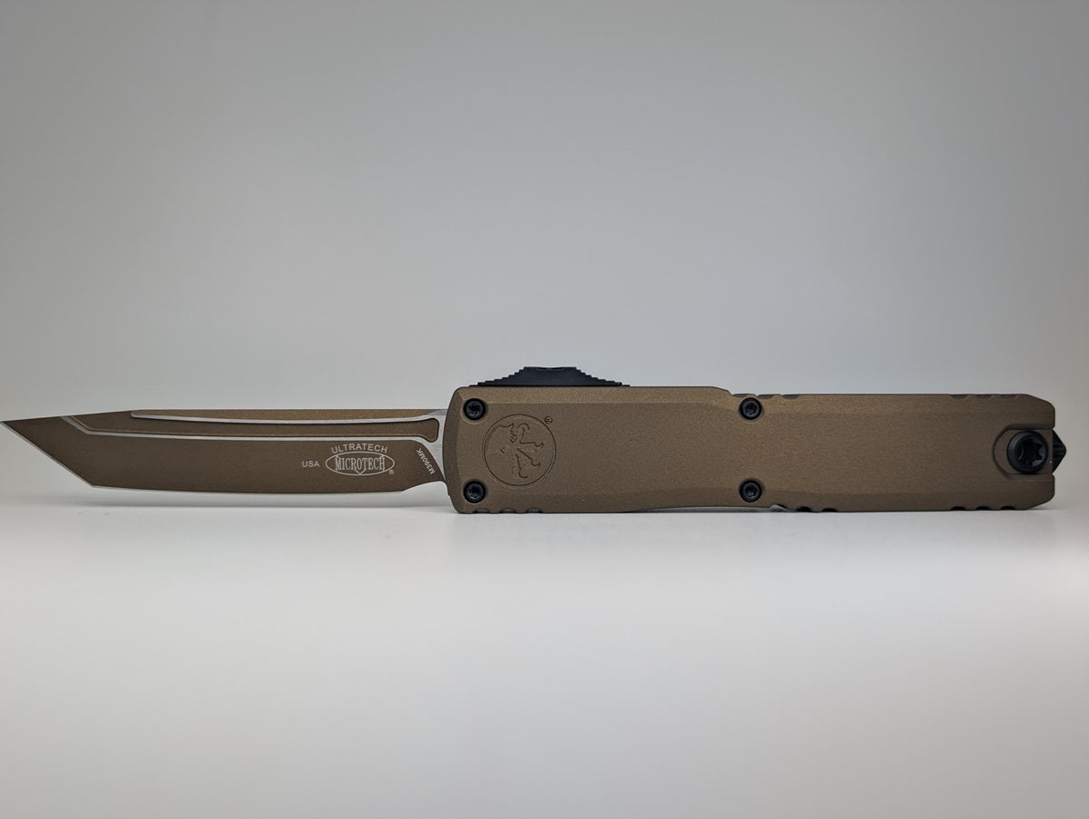 Microtech Ultratech ZBP T/E Cerakote Burnt Bronze Out the Front Knife