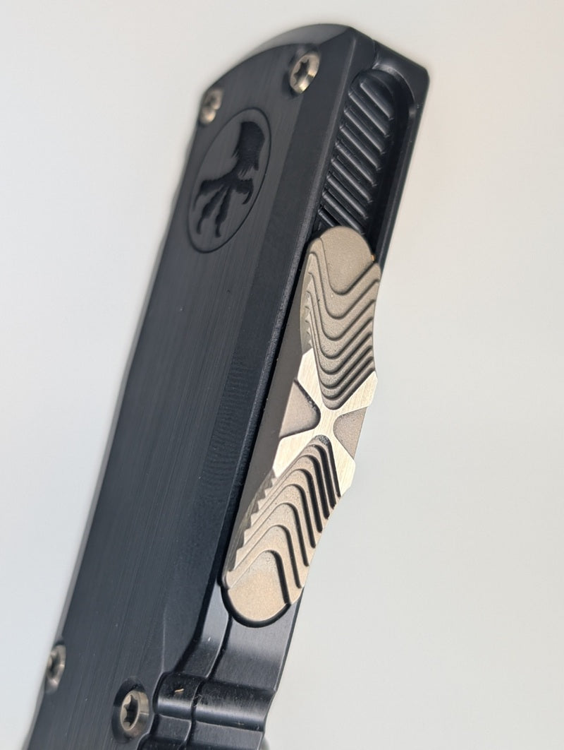 Microtech Signature Select Ultratech ZBP Coppermai Damascus Hellhound Out the Front Knife