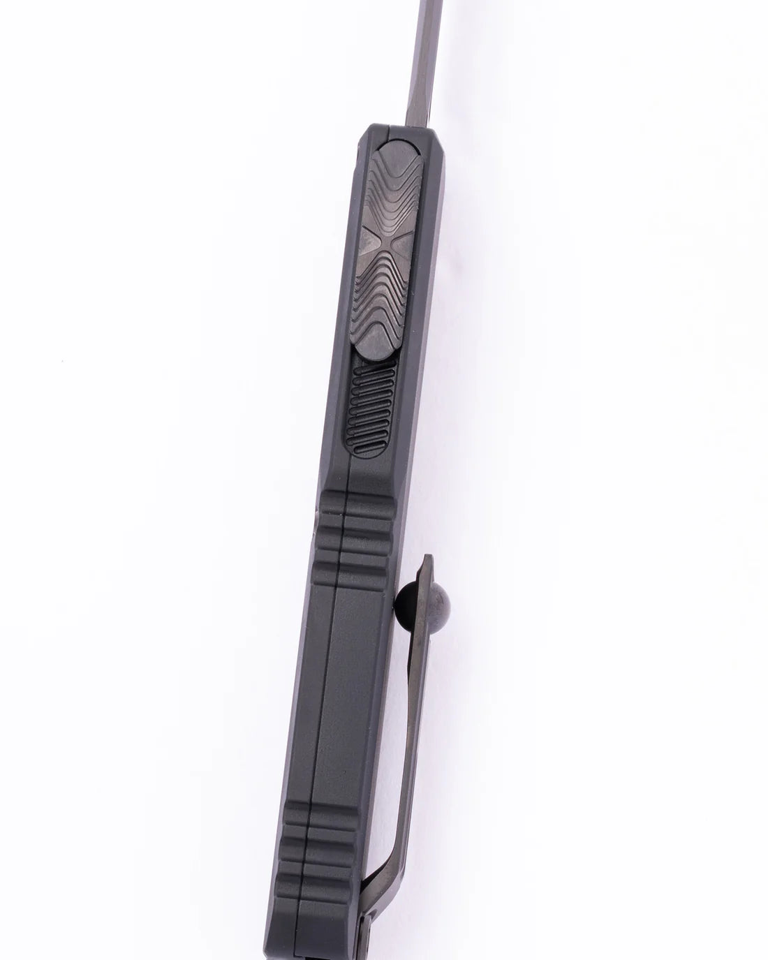 Microtech Ultratech ZBP T/E Shadow DLC Tanto Full Serrated Out the Front Knife