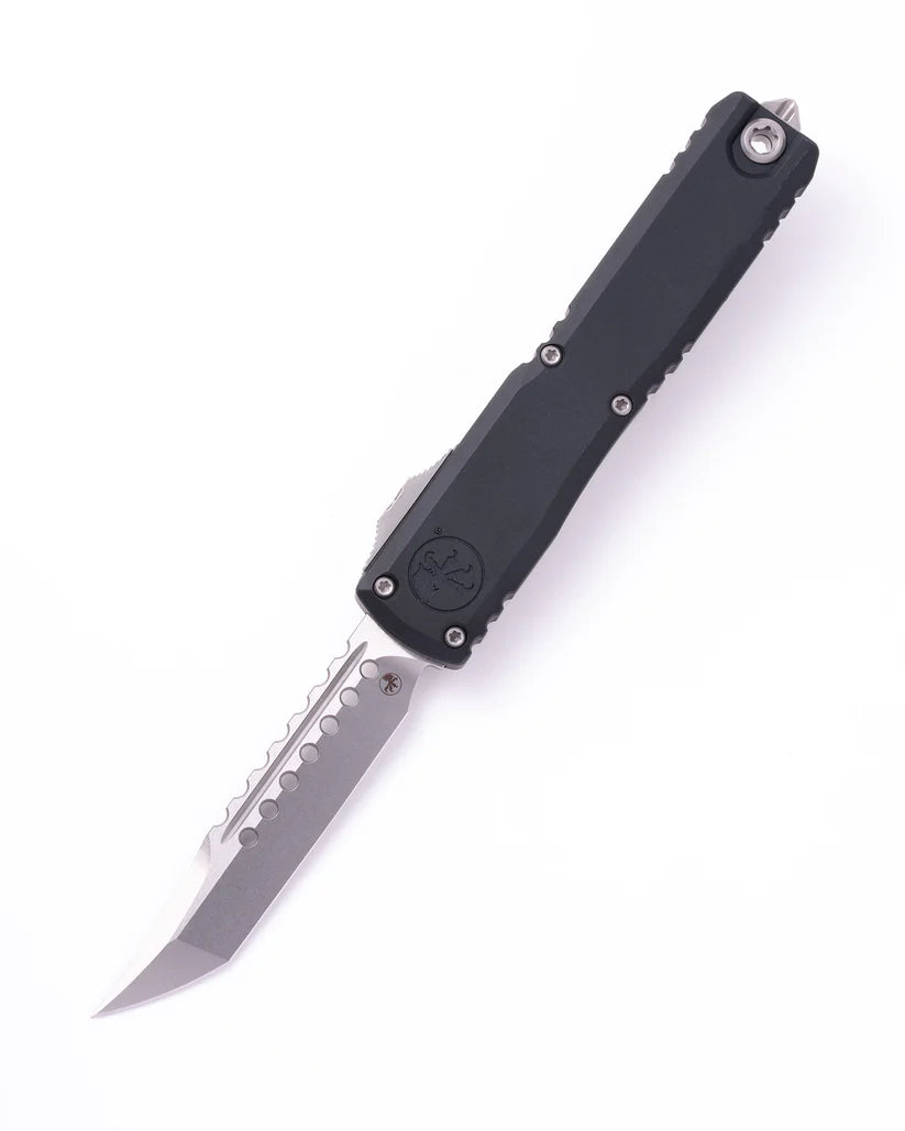 Microtech Ultratech ZBP Signature Series Hellhound Stonewash Out the Front Knife