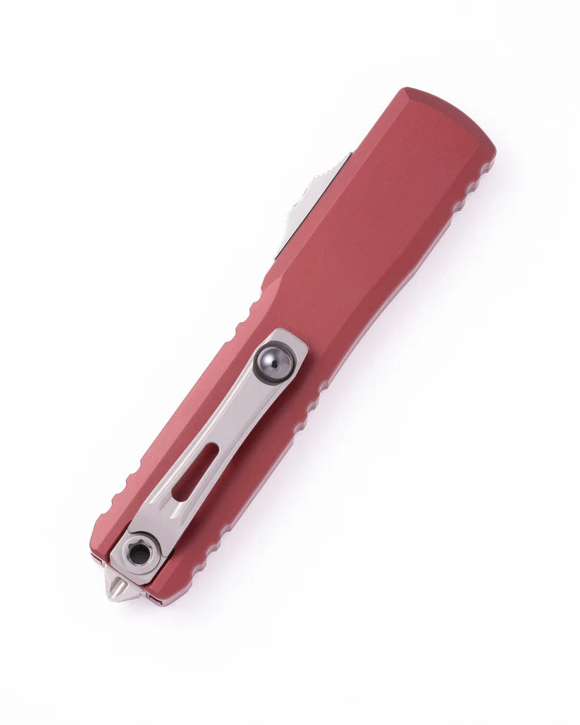 Microtech Ultratech ZBP T/E Merlot Stonewash Out the Front Knife