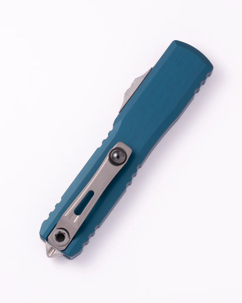 Microtech Ultratech ZBP T/E Deep Ocean Stonewash Out the Front Knife