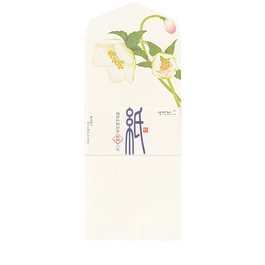 Midori Envelope 150 Four Designs Christmas Rose
