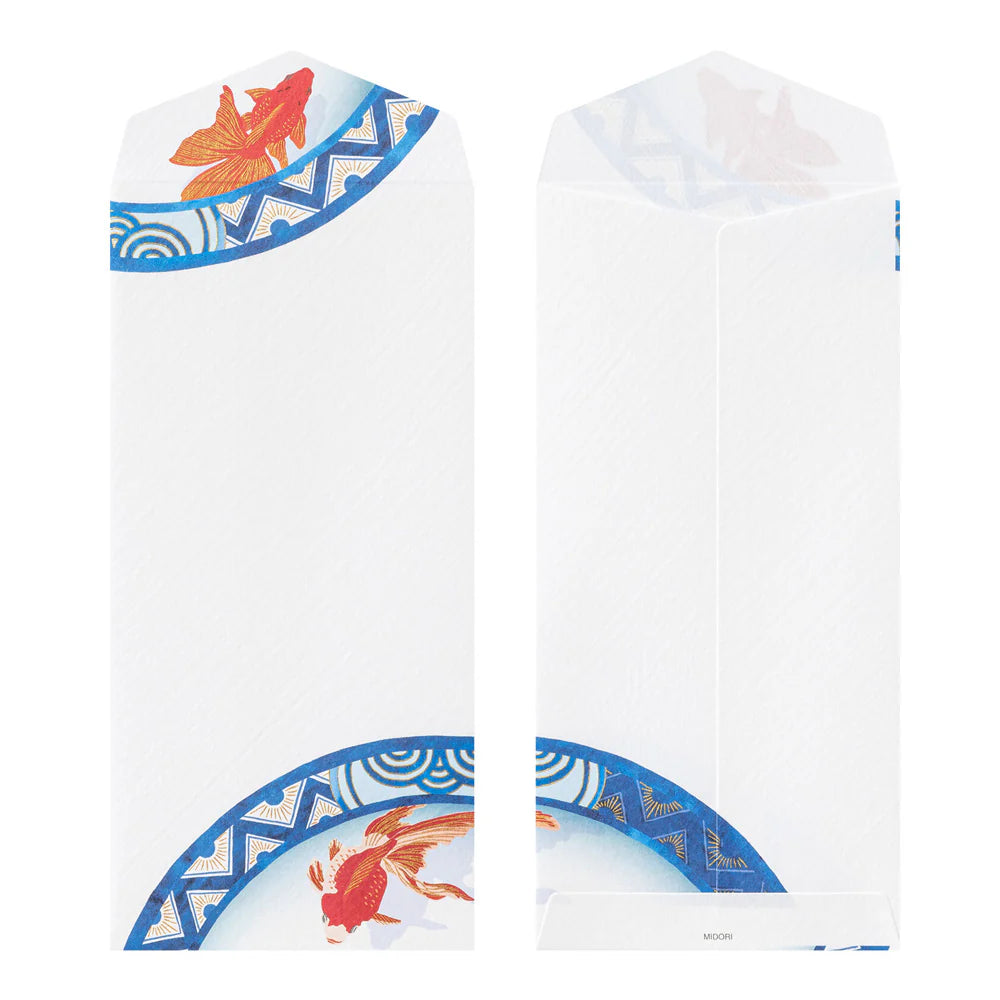 Midori Envelopes: Silk-printing Goldfish