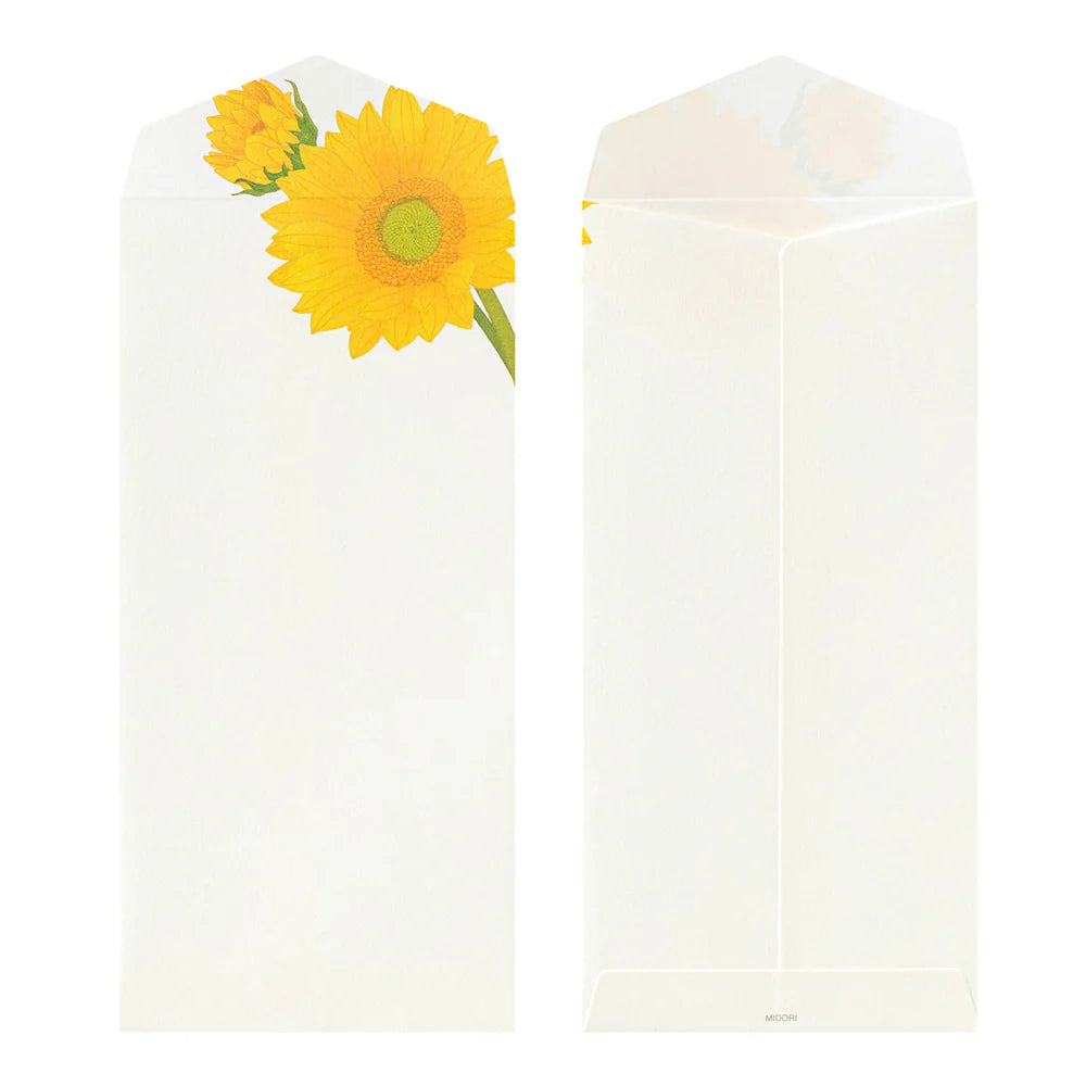Midori Envelopes - Four Designs Sunflower