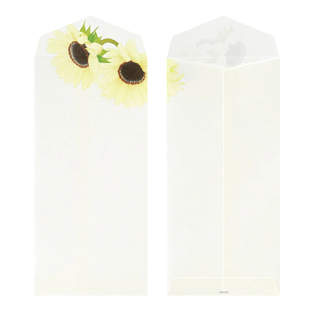 Midori Envelopes - Four Designs Sunflower
