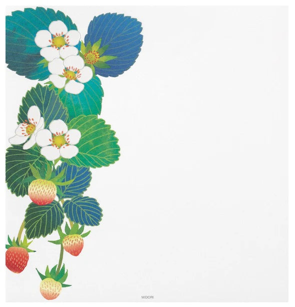 Midori Letter Pad - Foil Stamping Strawberry