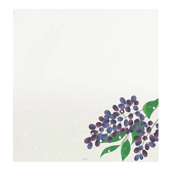 Midori Letter Pad - Four Designs Winter Fruit
