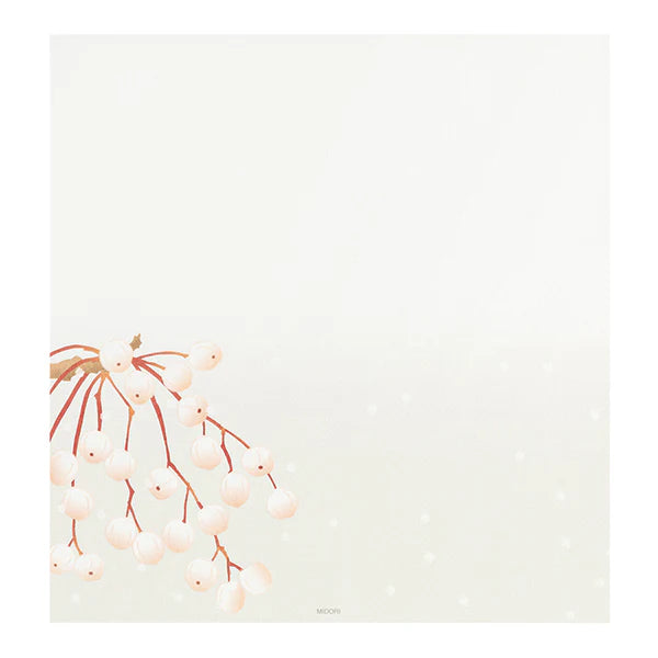 Midori Letter Pad - Four Designs Winter Fruit