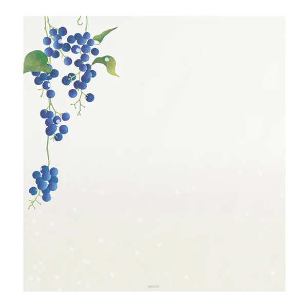 Midori Letter Pad - Four Designs Winter Fruit