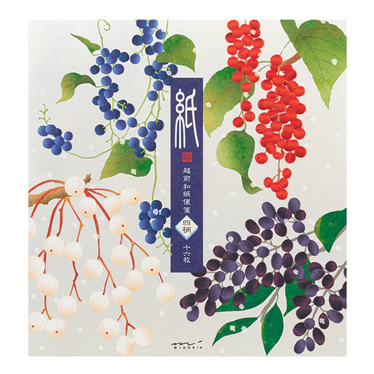 Midori Letter Pad - Four Designs Winter Fruit