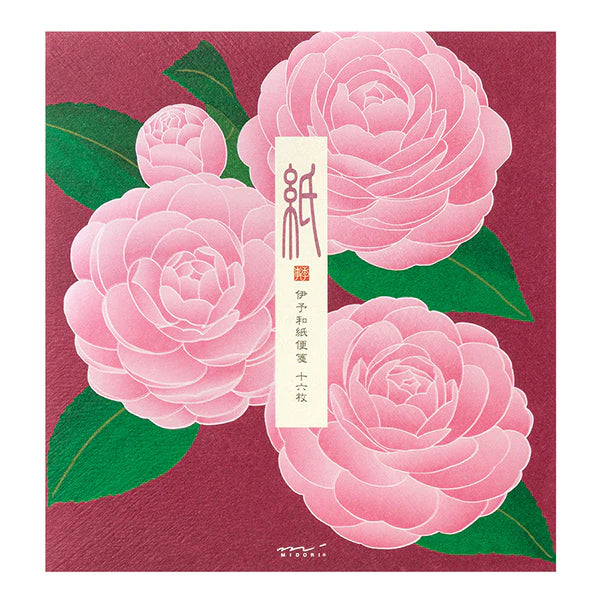 Midori Letter Pad - Foil Stamping Otome Camellia