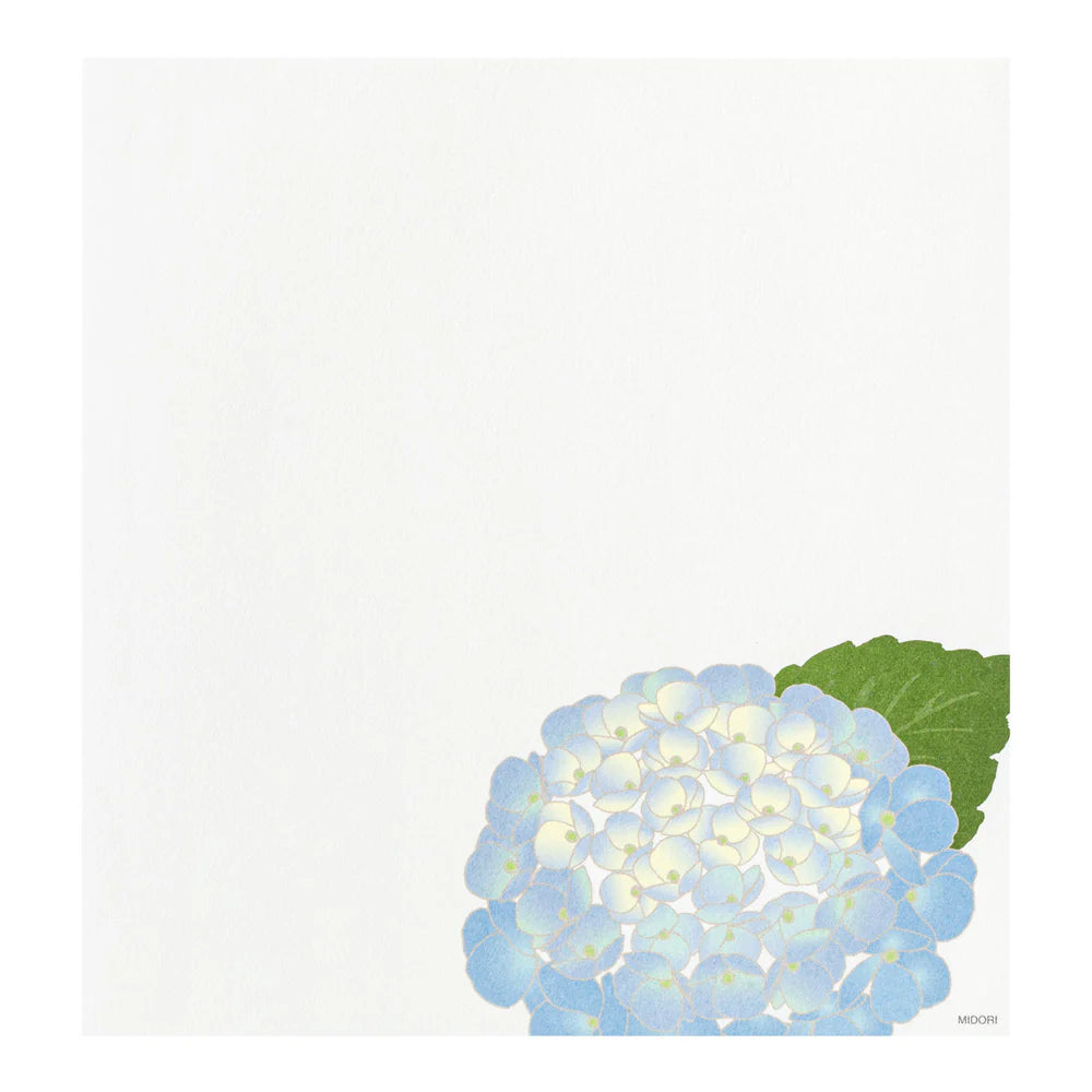 Midori Letter Pad - Four Designs Summer Flowers