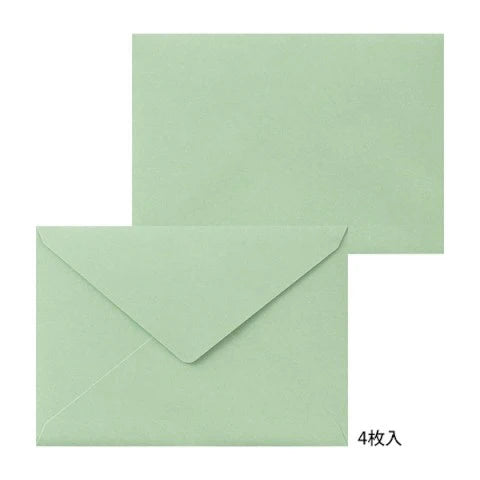 Midori Letter Set 460 Press Bouquet Red