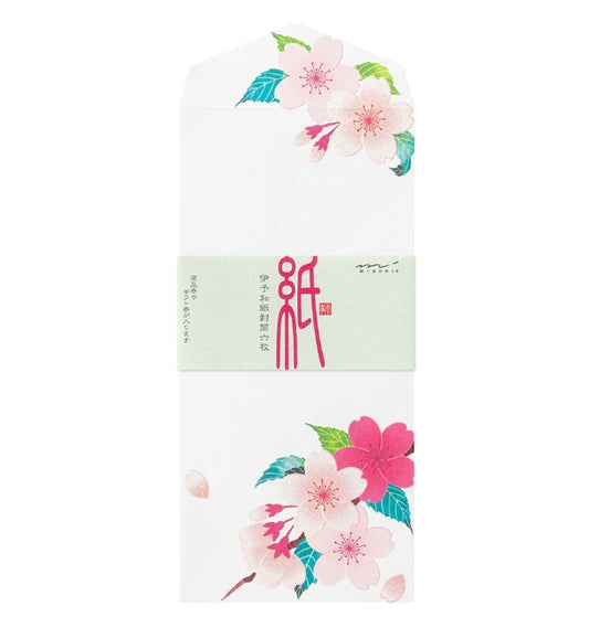 Midori Envelopes - Silk-printing Cherry Blossom