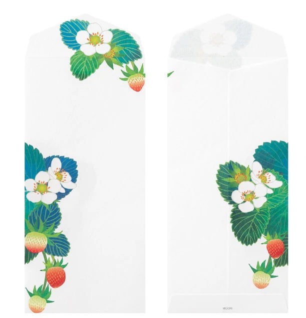 Midori Envelopes - Foil Stamping Strawberry