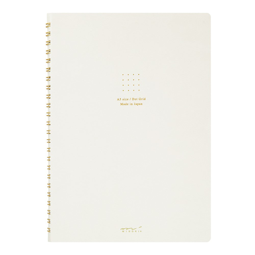 Midori A5 Dot Grid Ring bound Notebook