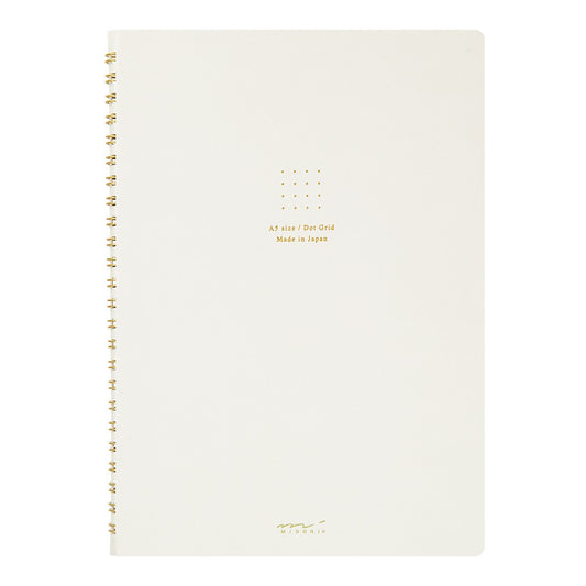 Midori A5 Dot Grid Ring bound Notebook