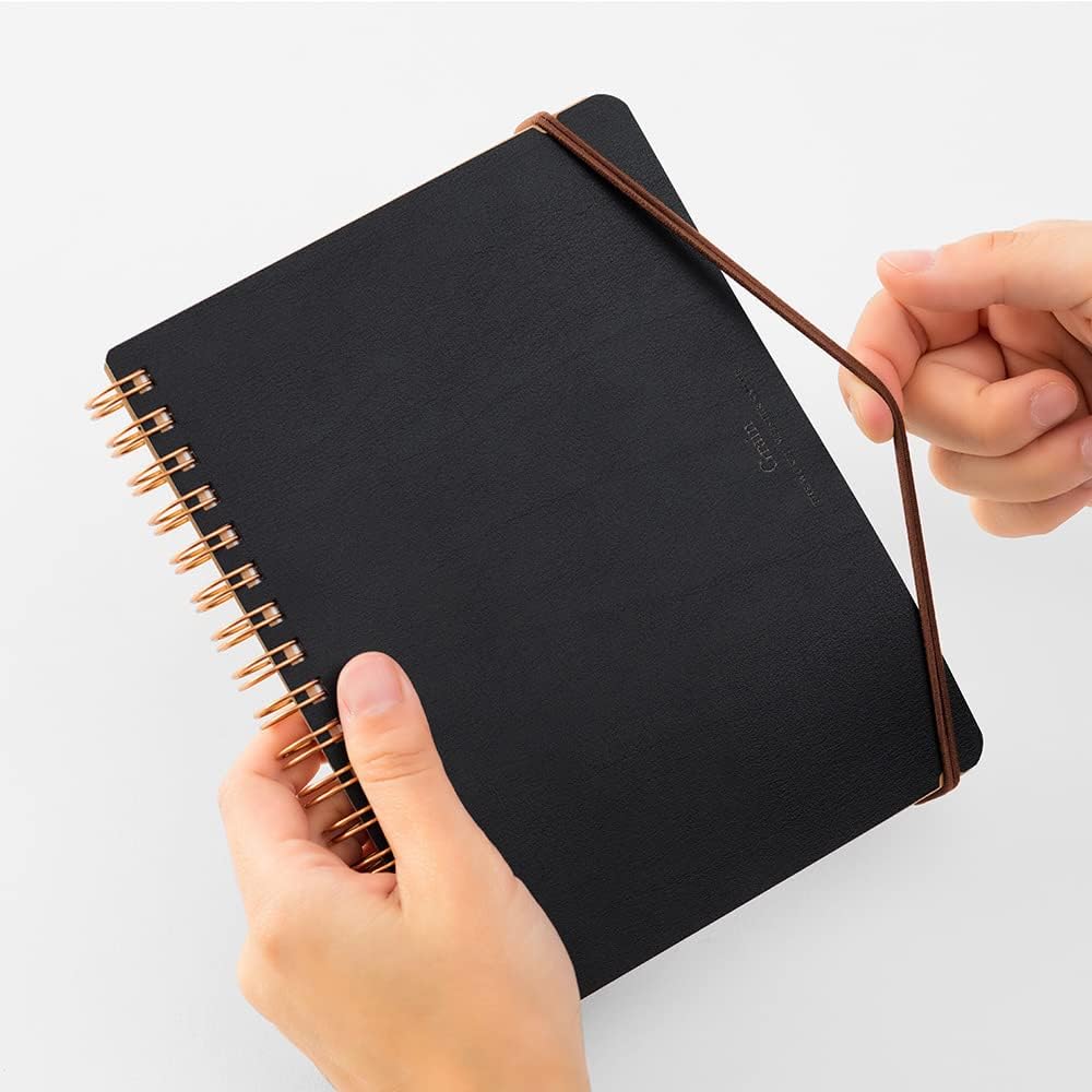 Midori Grain Spiral Ring B6 Notebook
