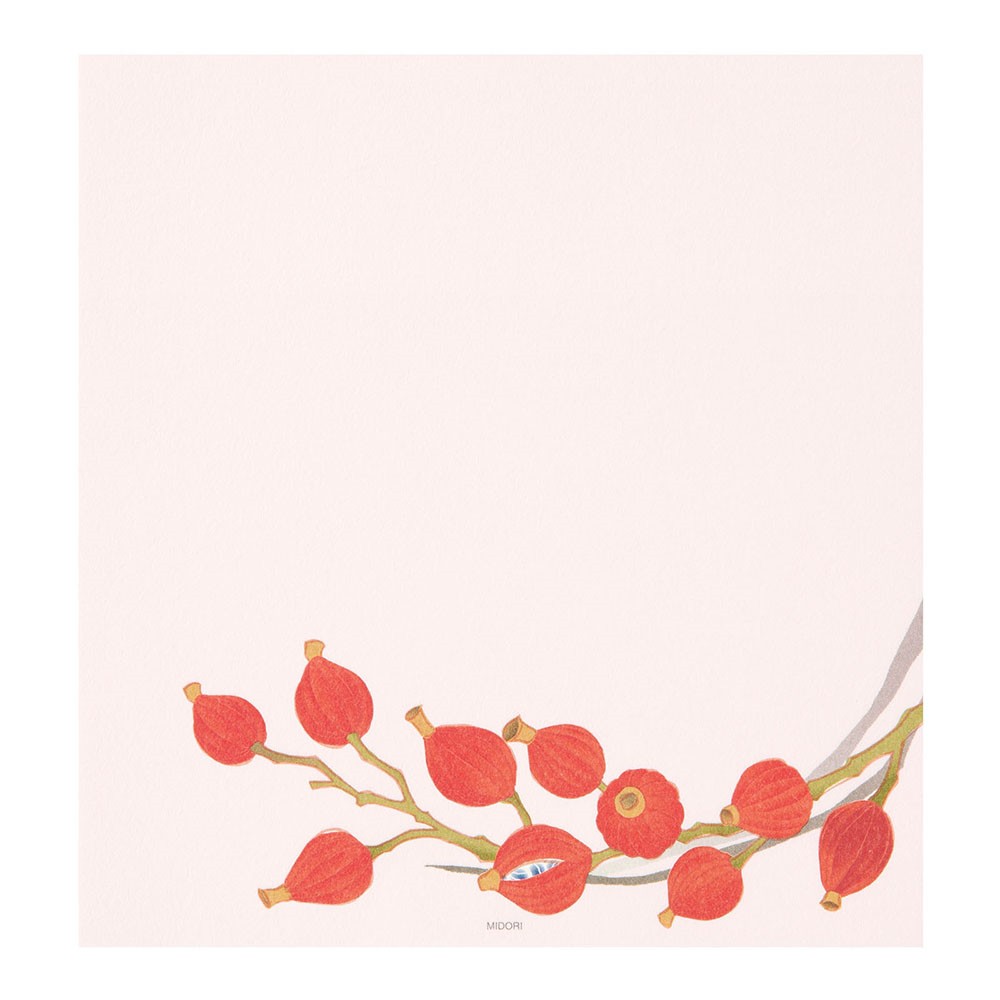 Midori Letter Pad 177 Four Designs Autumn Wreath