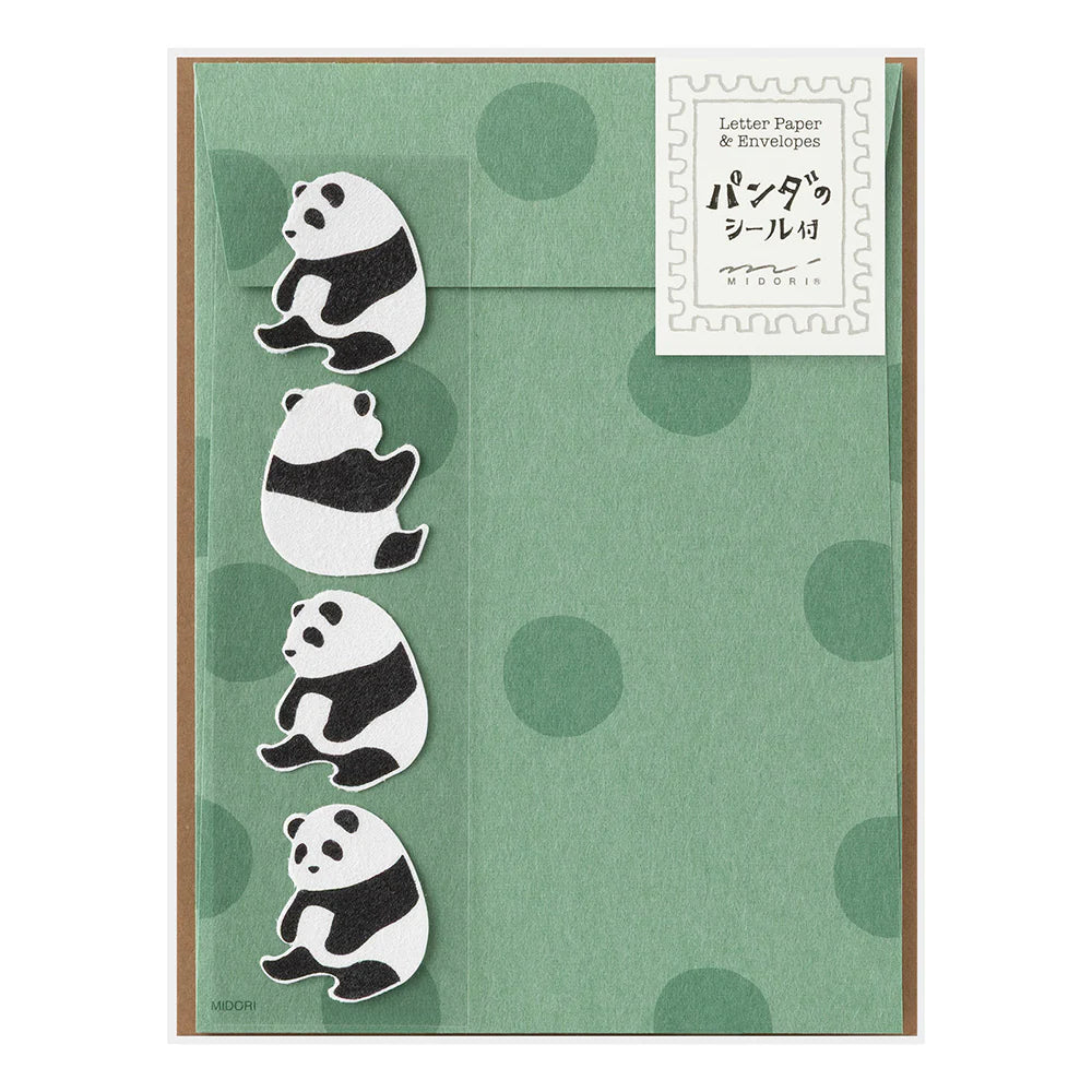 Midori Mini Letter Paper & Envelopes Animal Series