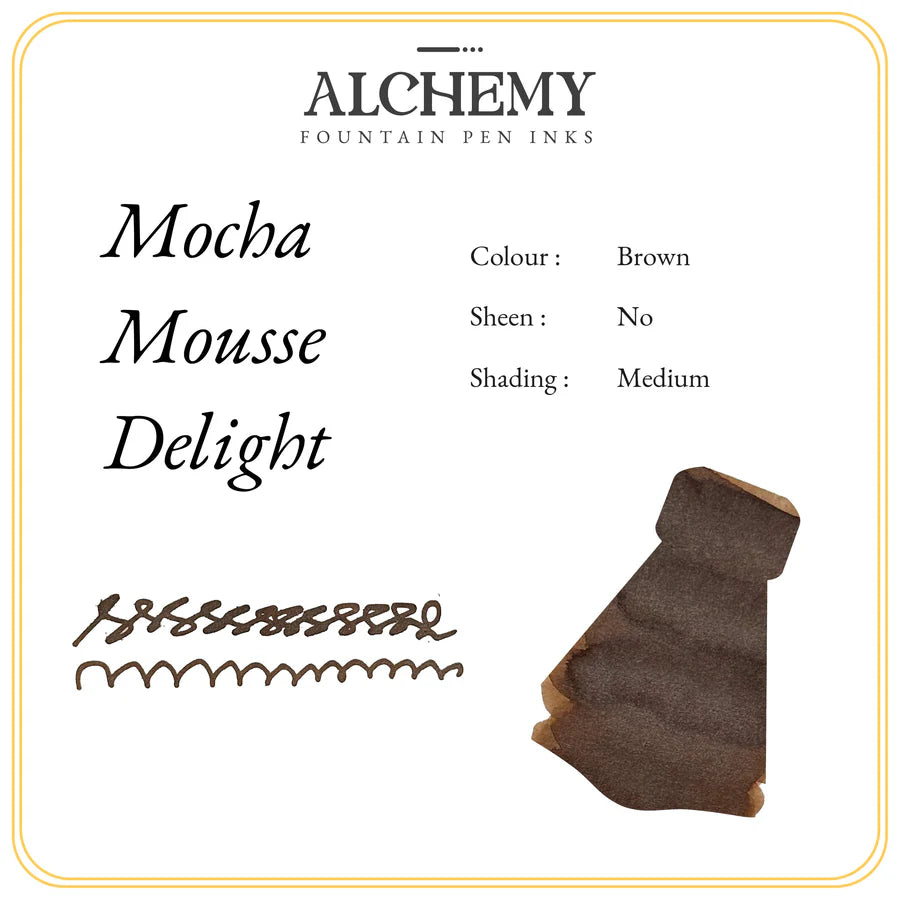 Endless Alchemy Mocha Mousse Delight Fountain Pen Bottled Ink 45mL