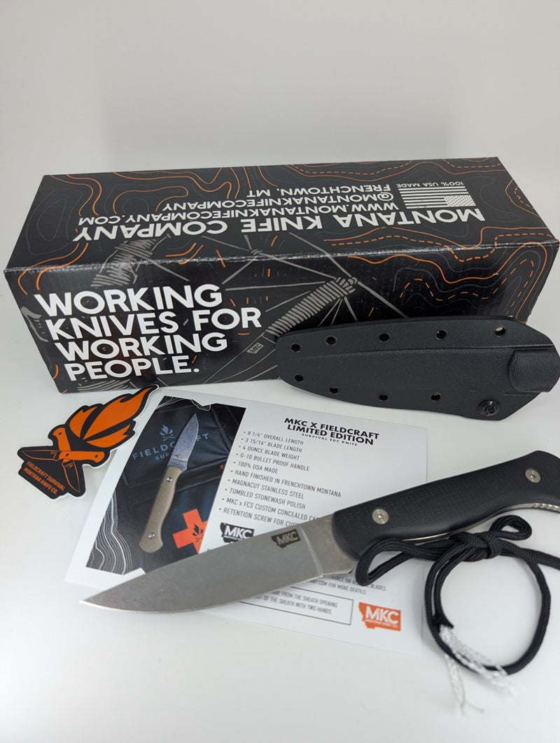 *Consignment* Montana Knife Co. FieldCraft Magnacut Fixed Blade Knife