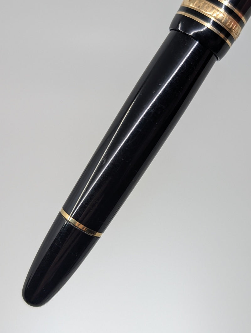 *Consignment* Montblanc Meisterstuck 147 Traveler Black w/ Gold Accent 18k Gold Medium Nib