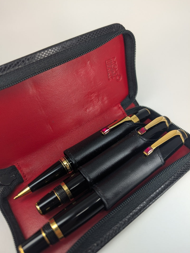 *Consignment* Montblanc Bohéme Rouge Full Set w/ Leather Case