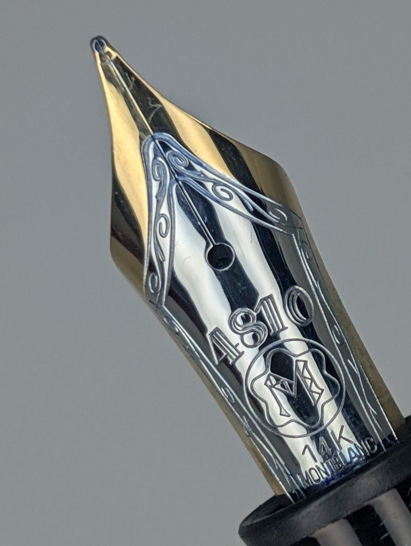 *Consignment* Montblanc Meisterstuck 147 Traveler Fountain Pen 14k Gold Medium Nib