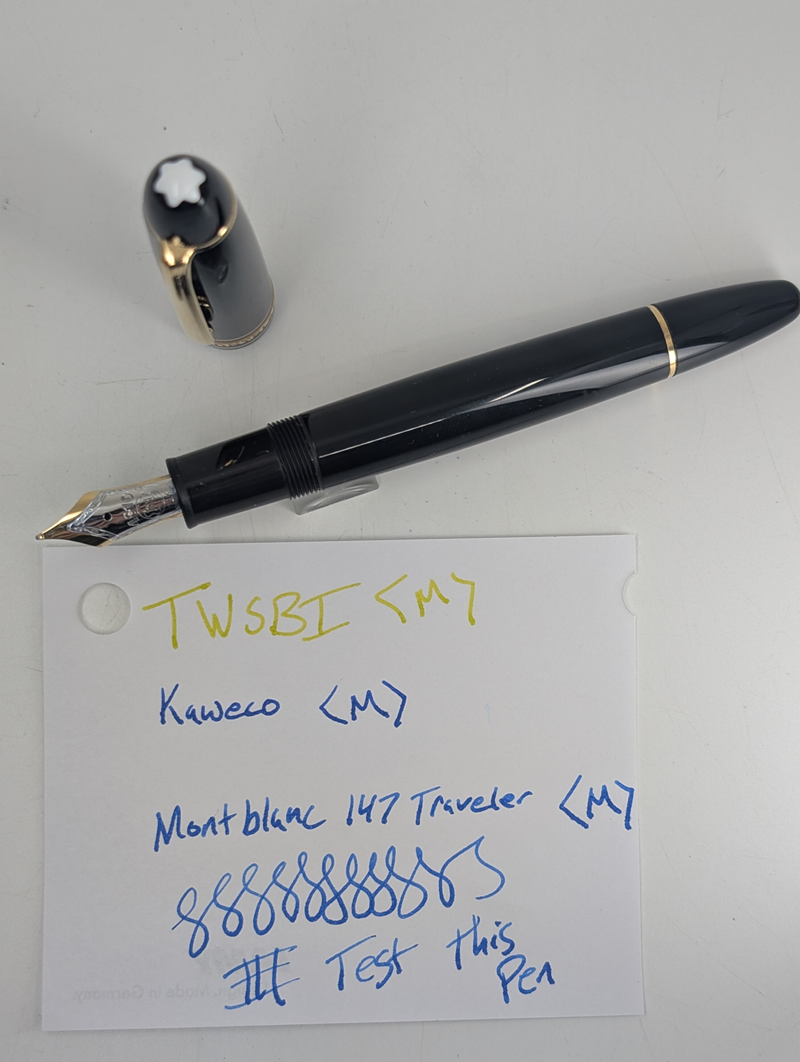 *Consignment* Montblanc Meisterstuck 147 Traveler Fountain Pen 14k Gold Medium Nib