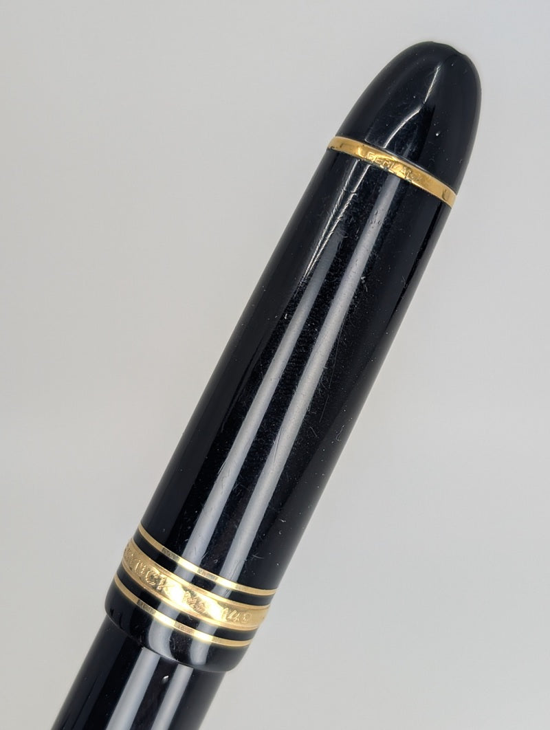 *Consignment* Montblanc Meisterstuck 149 Black / Gold Fountain Pen 18k Fine Nib