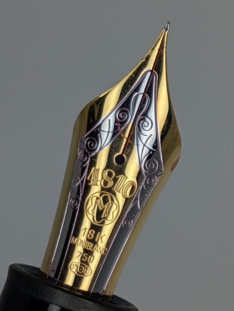 *Consignment* Montblanc Meisterstuck 149 Black / Gold Fountain Pen 18k Fine Nib
