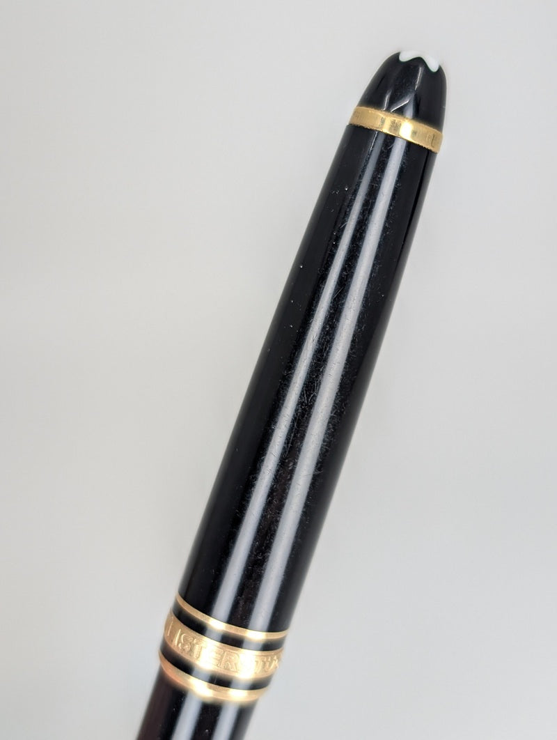 *Consignment* Montblanc Meisterstuck 163 Black / Gold Rollerball Pen
