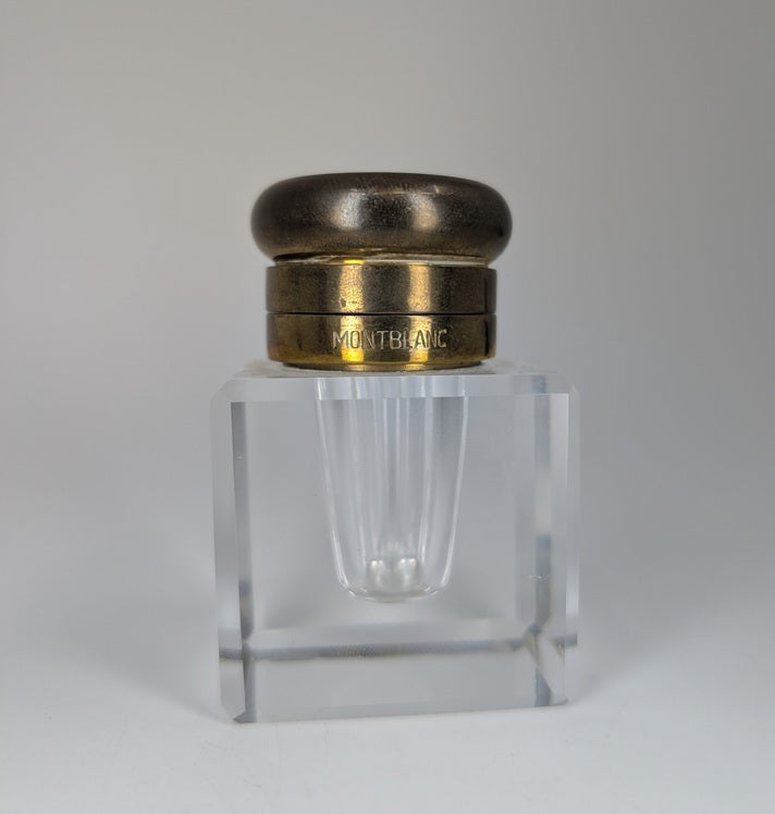 *Consignment* Vintage Montblanc Crystal Inkwell