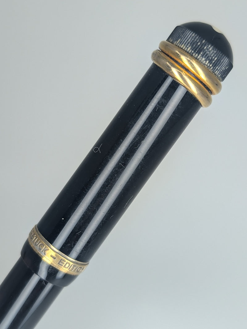 *Consignment* Montblanc Writer's Edition Agatha Christie Vermeil Fountain Pen 18k Broad Nib