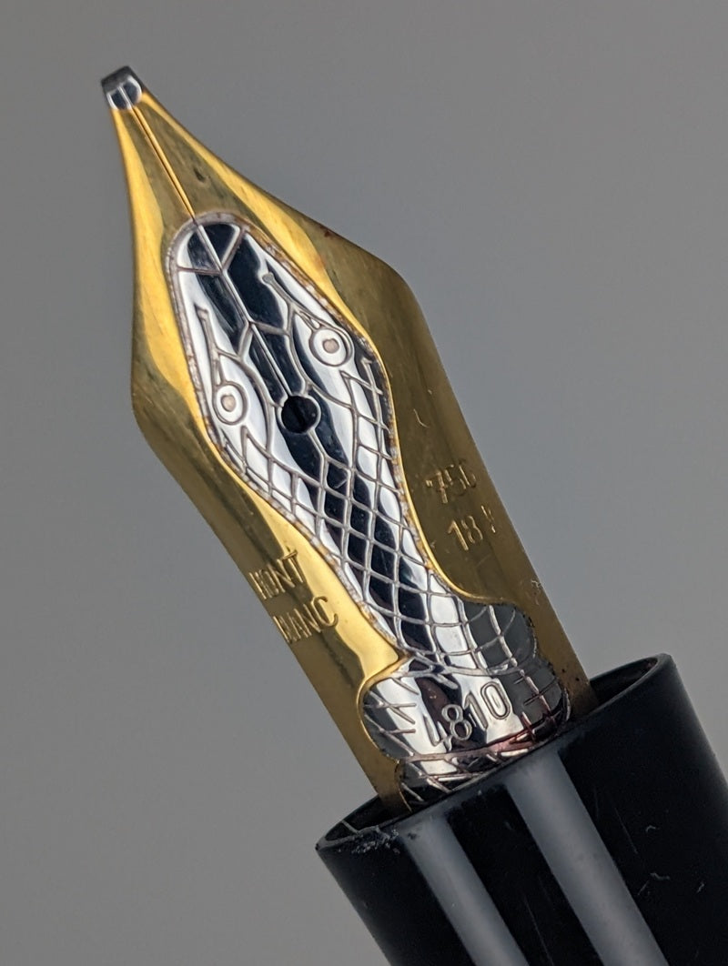 *Consignment* Montblanc Writer's Edition Agatha Christie Vermeil Fountain Pen 18k Broad Nib